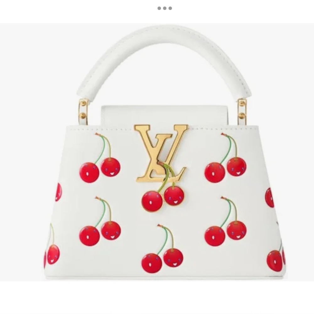 Louis Vuitton Murakami Cherry Pattern Capucine Mini Handbag